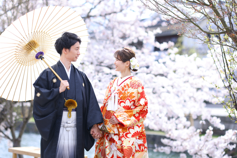 【2026年桜撮影】和装1点+洋装1点 桜ロケ×スタジオ or チャペル