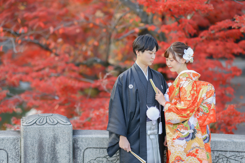 【2025年早割紅葉】和装1点ロケ〈10/22~12/11撮影〉│曹源寺・後楽園・吉備津神社・美観地区etc