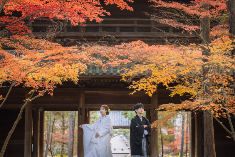 【神社or寺】選べるロケーション撮影｜和装1点吉備津神社or曹源寺&times;洋装１点チャペル ｜通常163,900円&rArr;108,900円