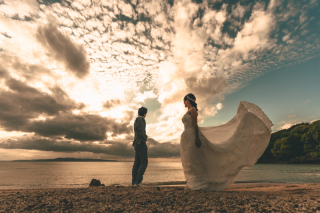 かっこいい夕焼け空