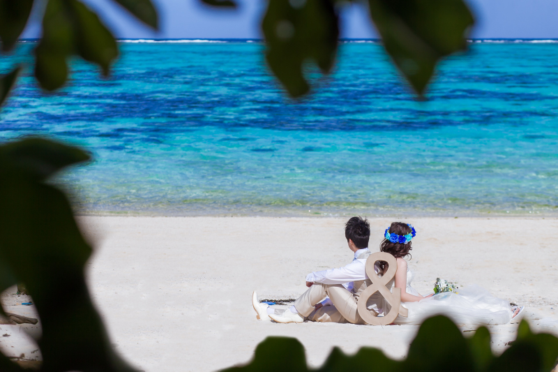 コバルトブルーを見つめながらの撮影♪