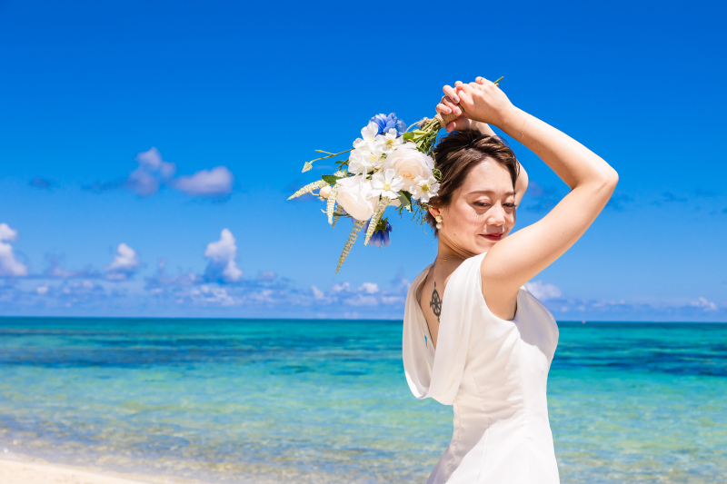 ご新婦様のブーケショット