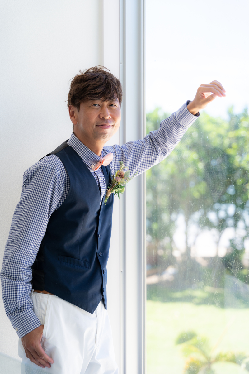 ご新郎様のソロショット♪