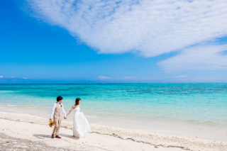 常夏気分！天然ビーチ撮影