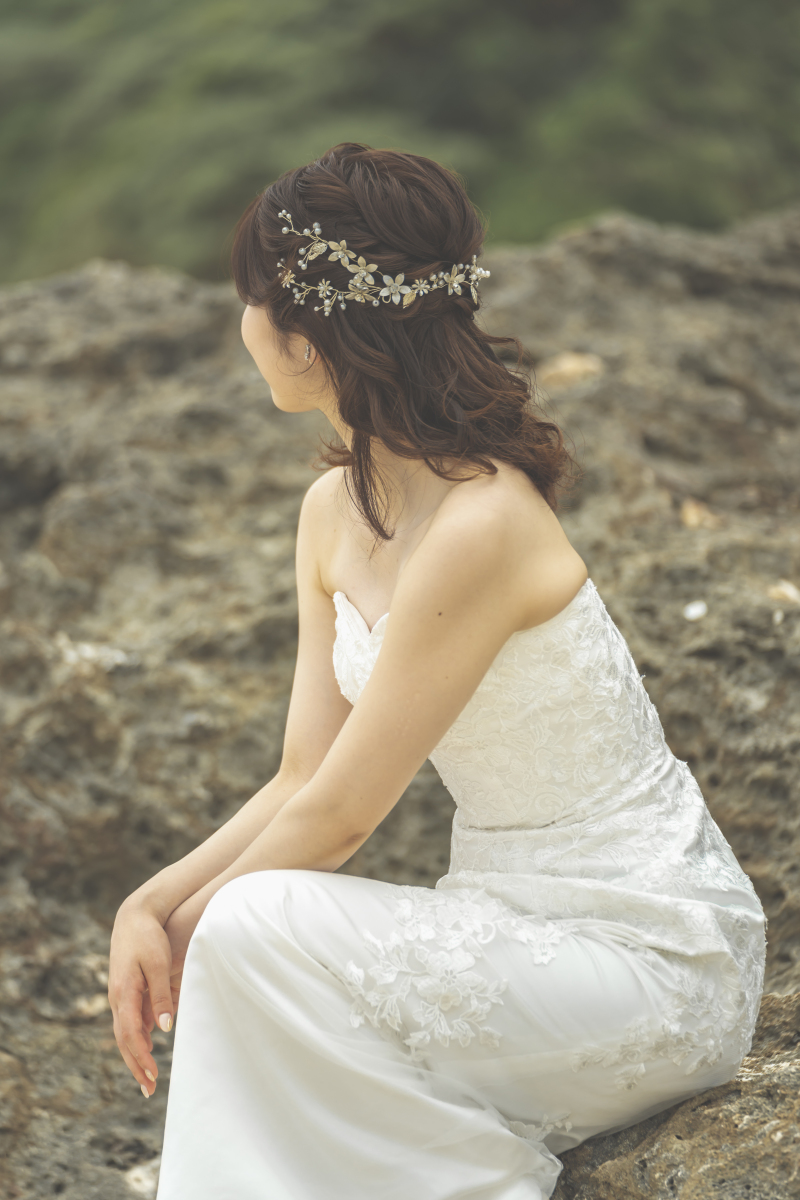 ヘアスタイルも