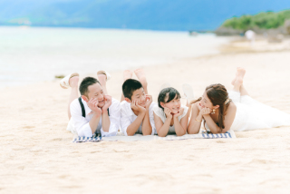 ご家族とみんなで！天然ビーチ撮影with家族コミコミ130カットプラン