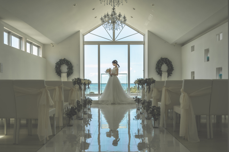 チャペル、ビーチ撮影