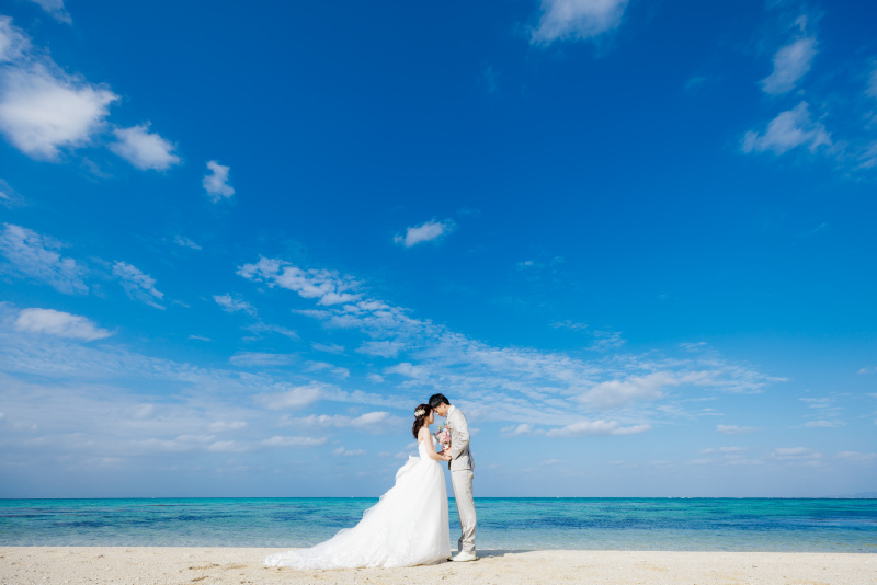 晴れのビーチ撮影を満喫♪　冬の1ロケーション撮影