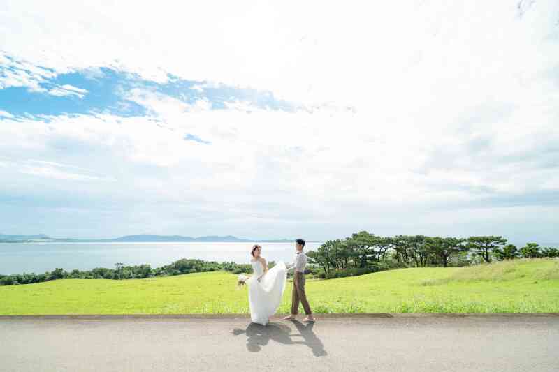 素敵な風景をバックにお散歩♪