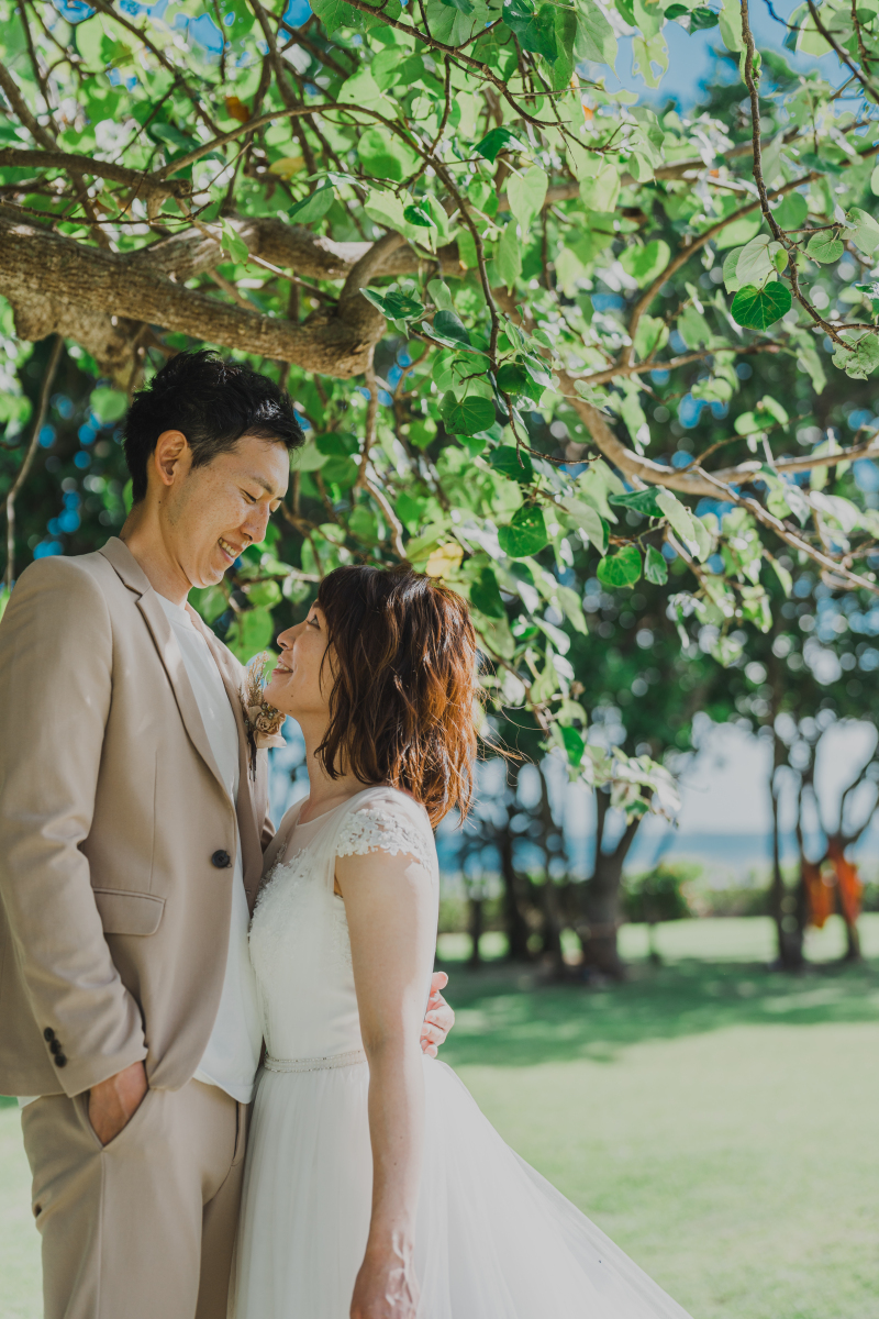 緑の中のふたり