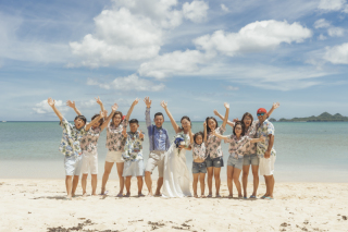 家族も一緒にウェディングフォト♪