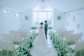 【よくばりチャペルフォトツアー＋ドローンフォト追加】挙式風な演出も可能です！