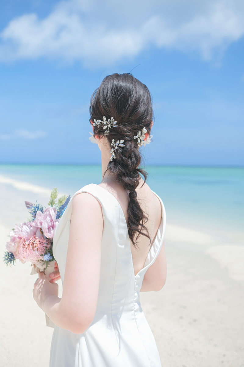 編みおろしヘア