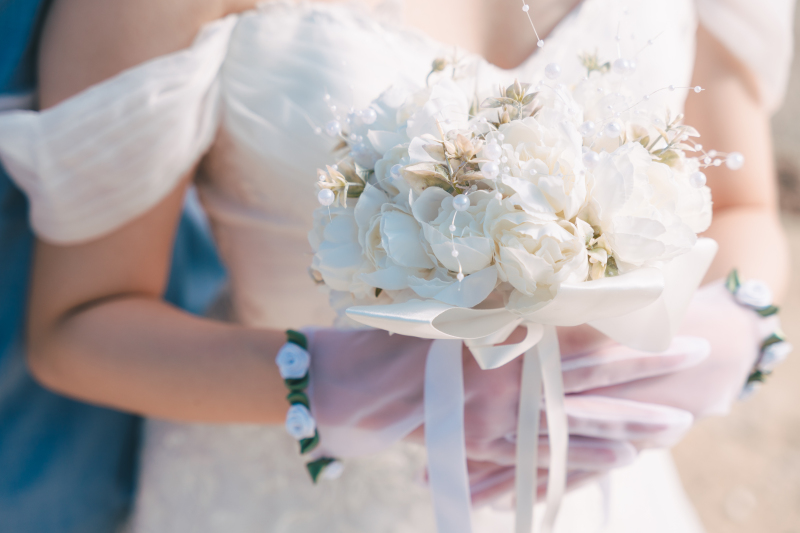 お持ち込みのブーケ