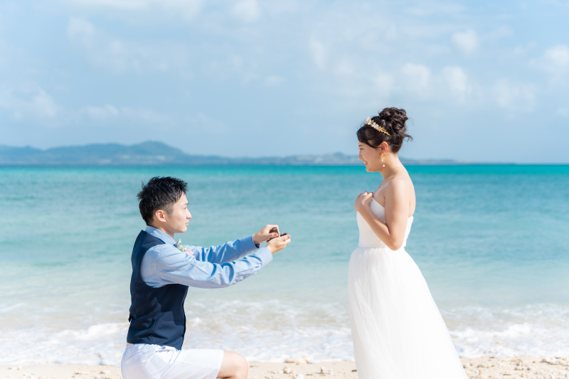 浜辺でプロポーズ♡