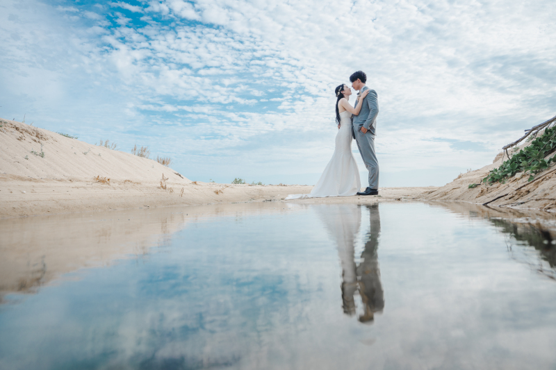 水面に映るおふたり