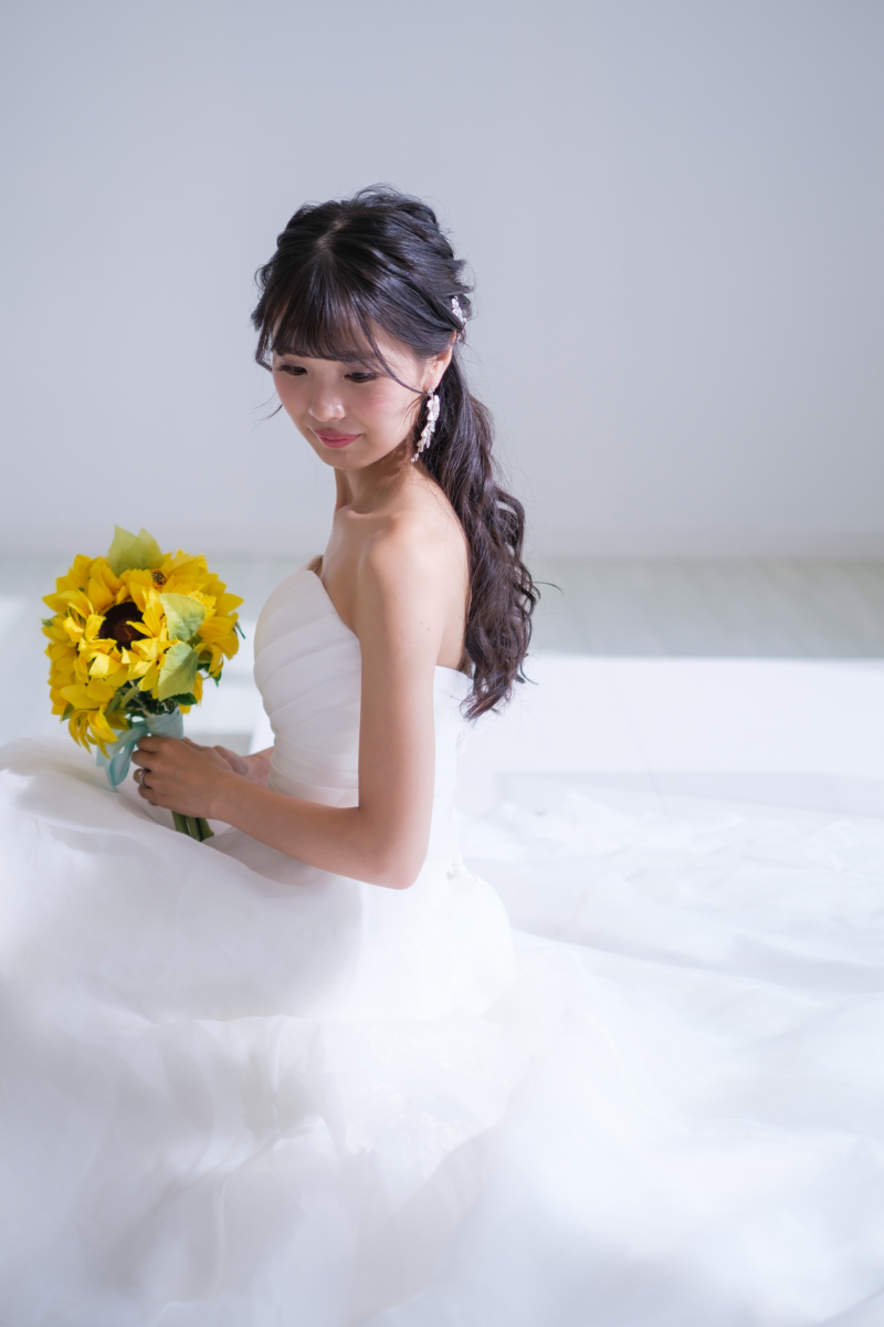 ご新婦様とブーケ