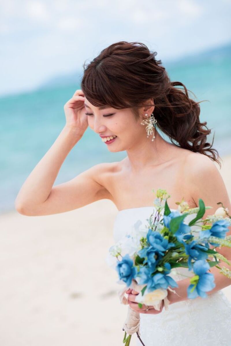 ブルーに映える