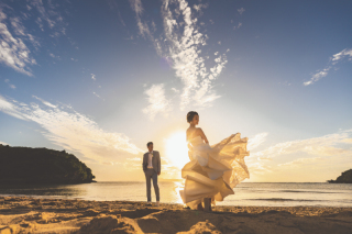 美しい海と、サンセットと