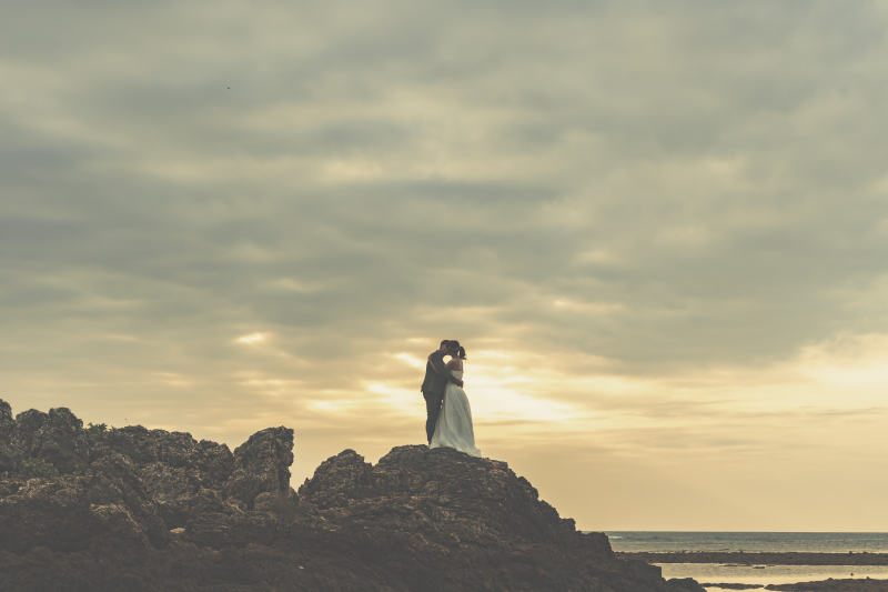 サンセットでロマンチックに