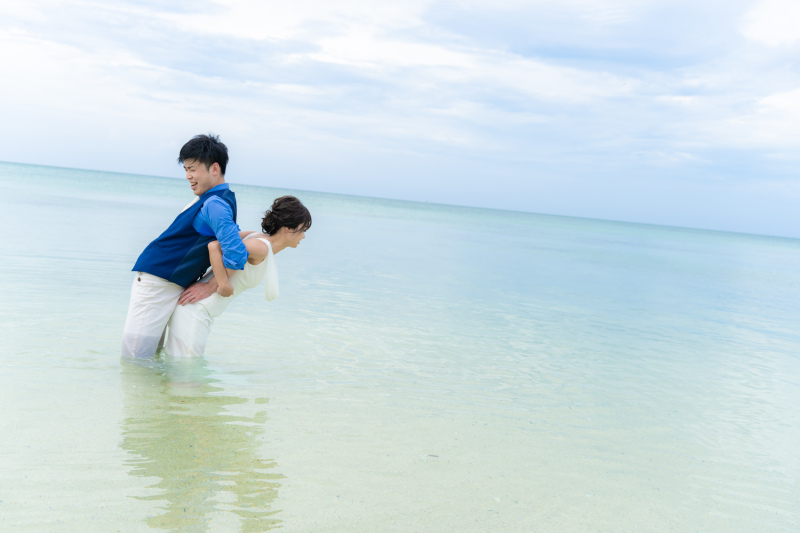 海の中でのショット!