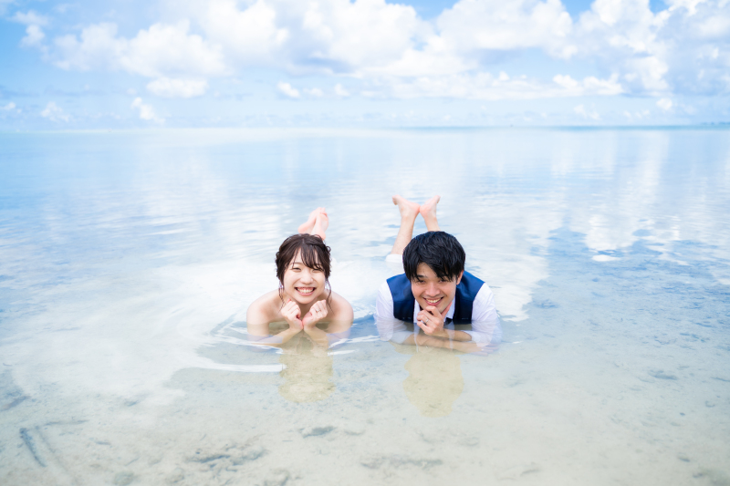 最後は寝そべって