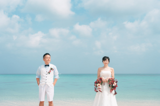 お持込みのブーケがステキ！