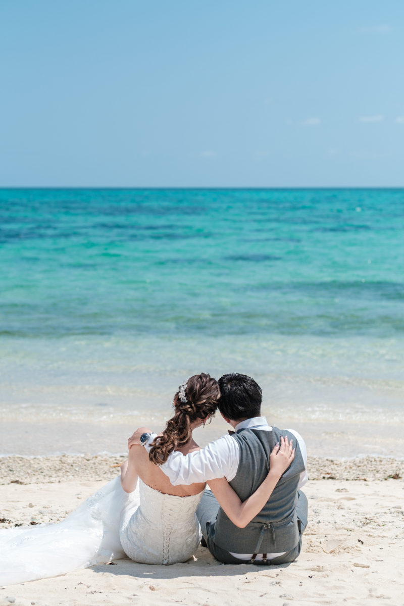 座ったショット