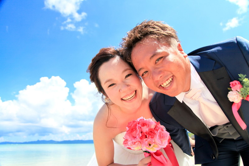 川平の透き通る青い海！