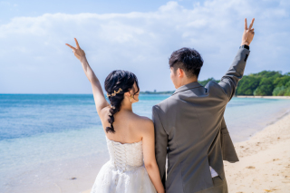 綺麗なビーチで撮影♪