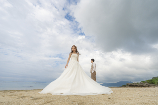 青い海と、ロマンチックな星空