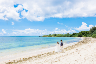 爽やかな！天然ビーチ撮影
