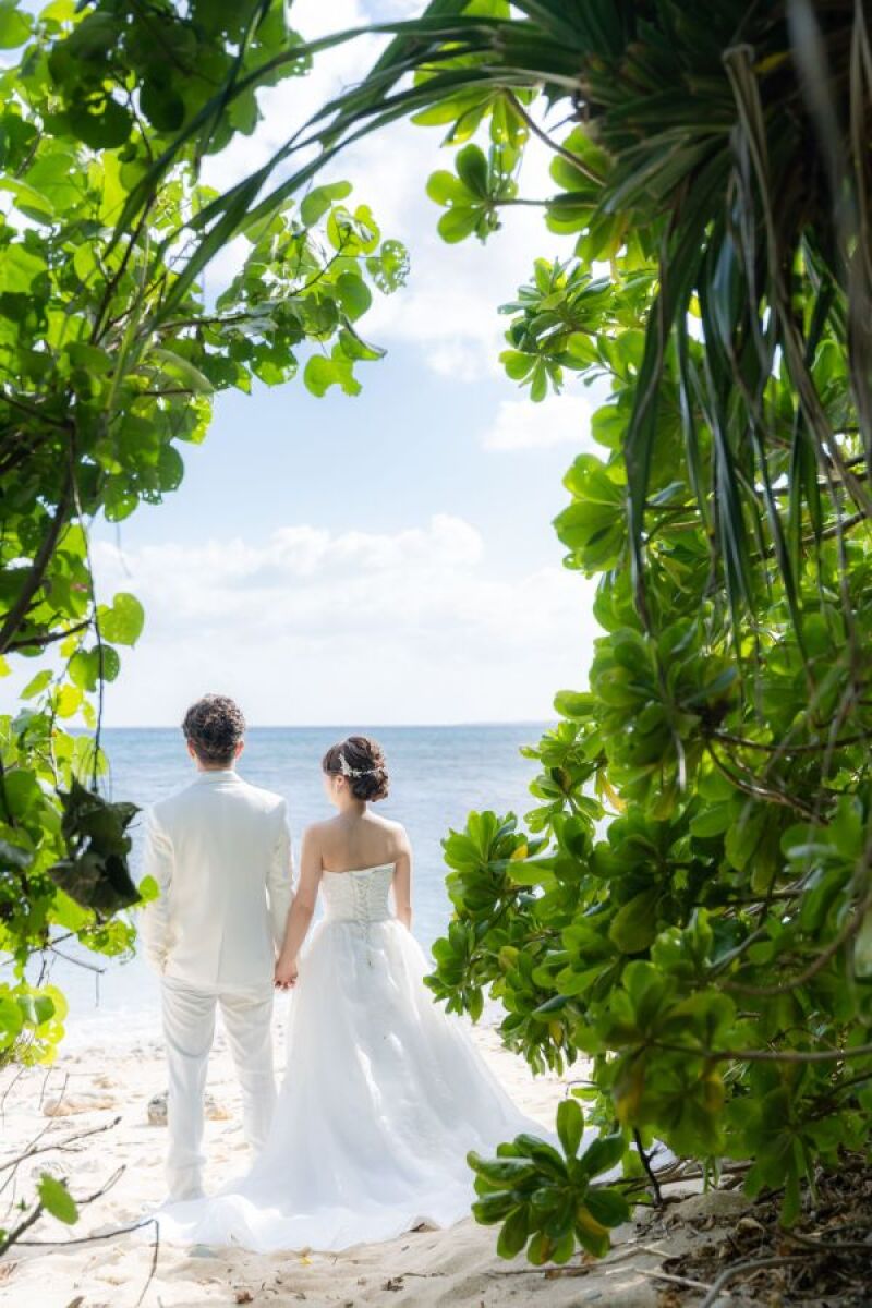 ビーチを眺めて