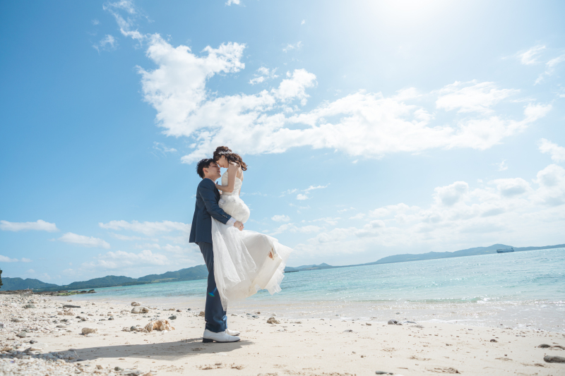 春の快晴　ビーチフォト