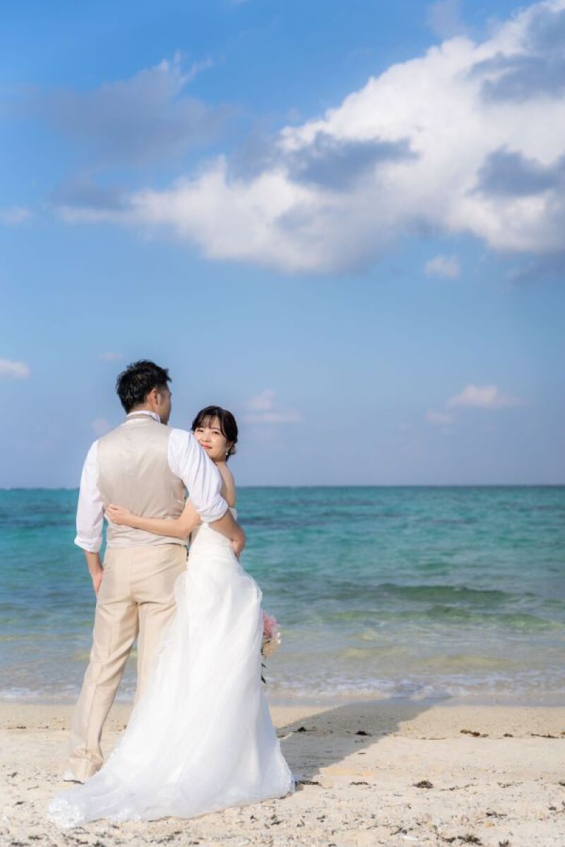 青い空＆青い海の下