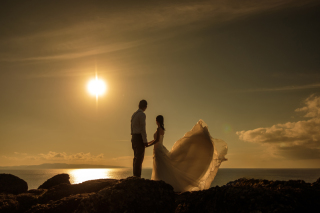 ビーチサンセット撮影