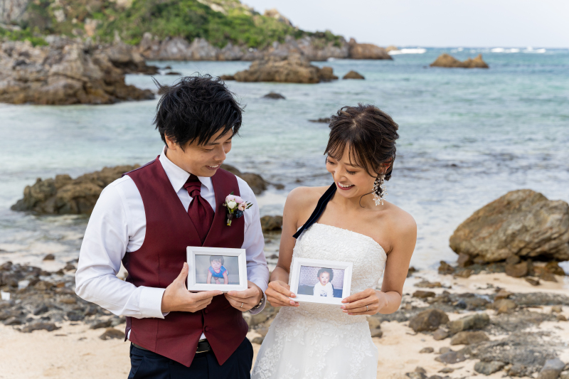 お持ち込みの写真と一緒に