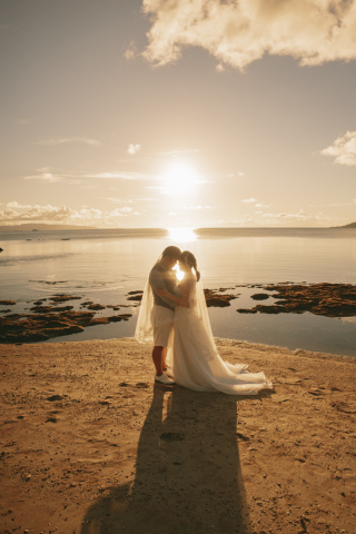 ロマンチックな天然ビーチ＆サンセットフォト＊コミコミ200カットプラン