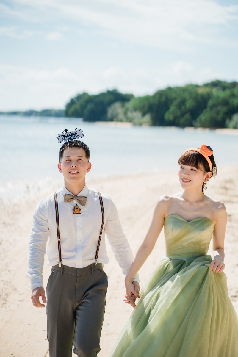 ご持参いただいたカチューシャでおふたりらしさも◎