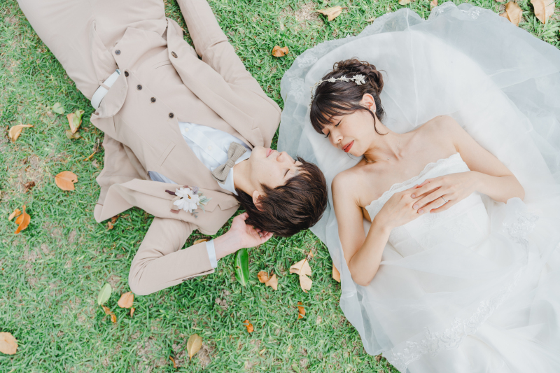 王子様とお姫様のようなショットを