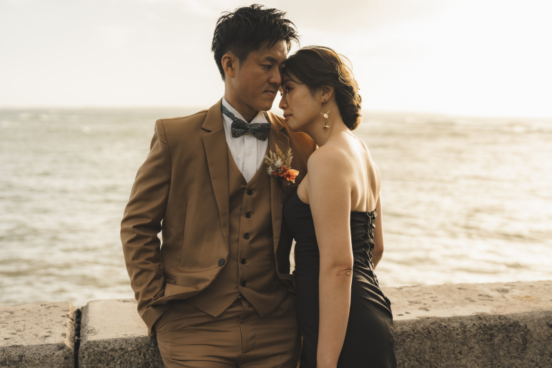 【選べる3ロケーション☆衣装2着&ドローンフォト付き】カラードレスも選べます！