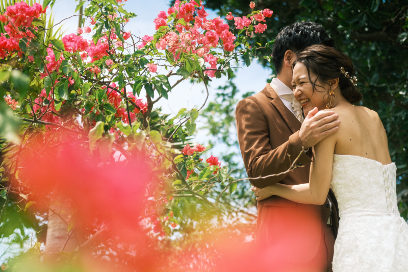 ピンク色のお花