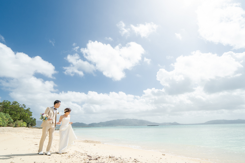 ビーチを眺めながら