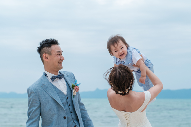 ビーチ撮影　ファミリーショットも♡