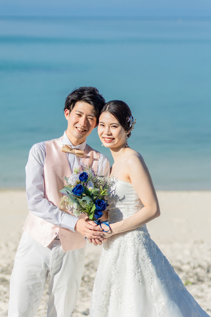 まずはビーチ撮影!