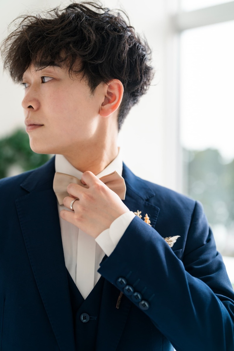 クールな新郎様