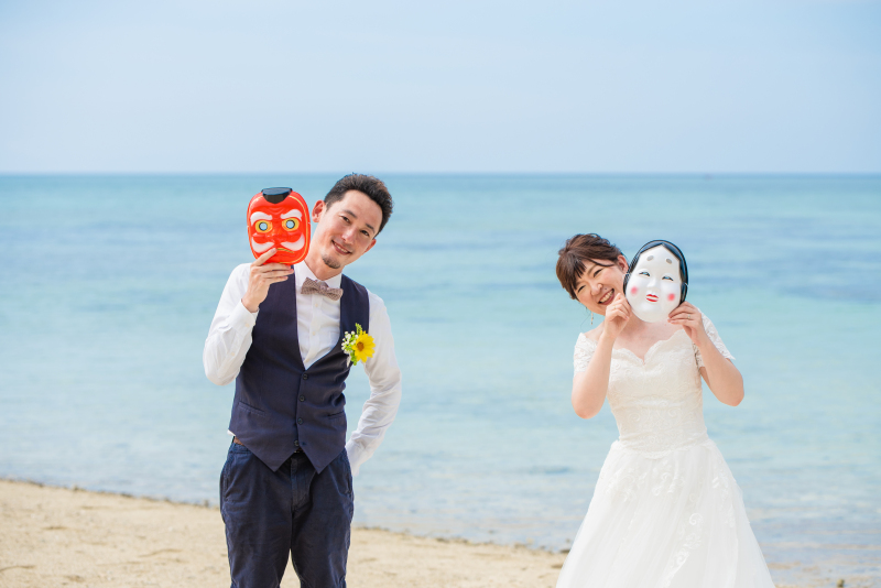 石垣島の海と賑やかショット!