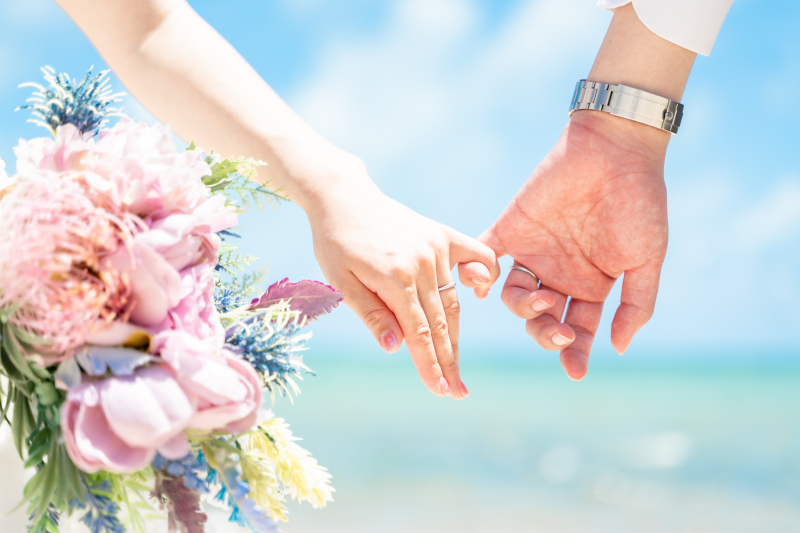 小指をつないで