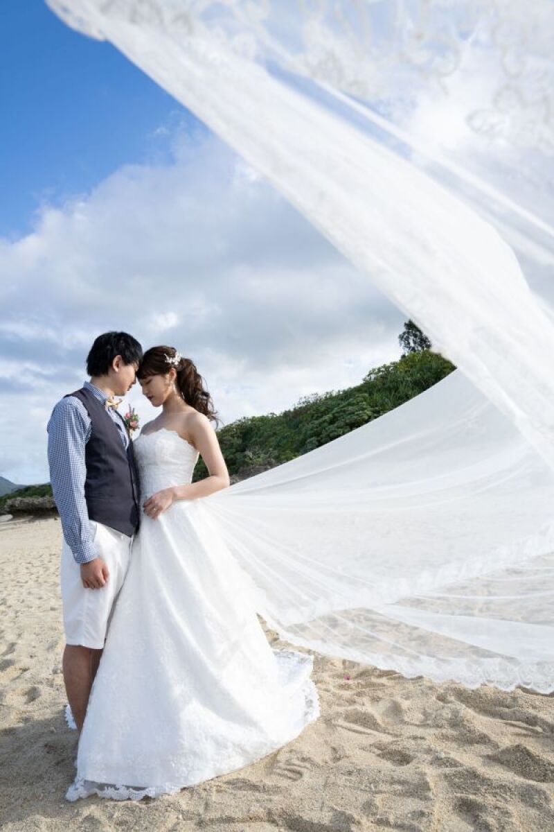 ベールが舞う♪