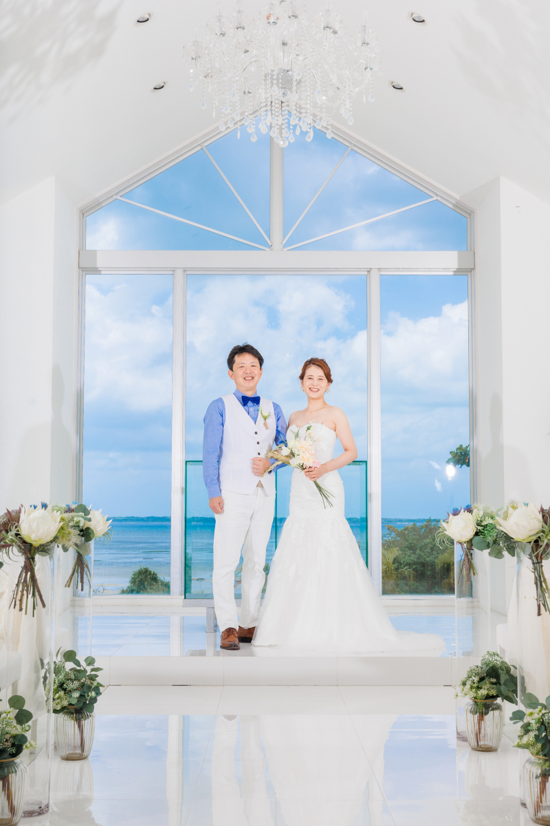 ご結婚の記念に…天然ビーチ&チャペル撮影